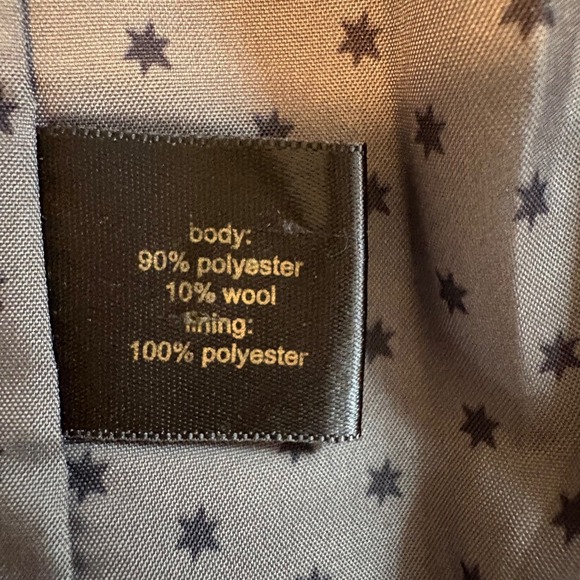 CBR Womens Medium Gray Long Sleeve Blazer Jacket Lined Wool Blend Preppy Classic - Picture 5 of 8